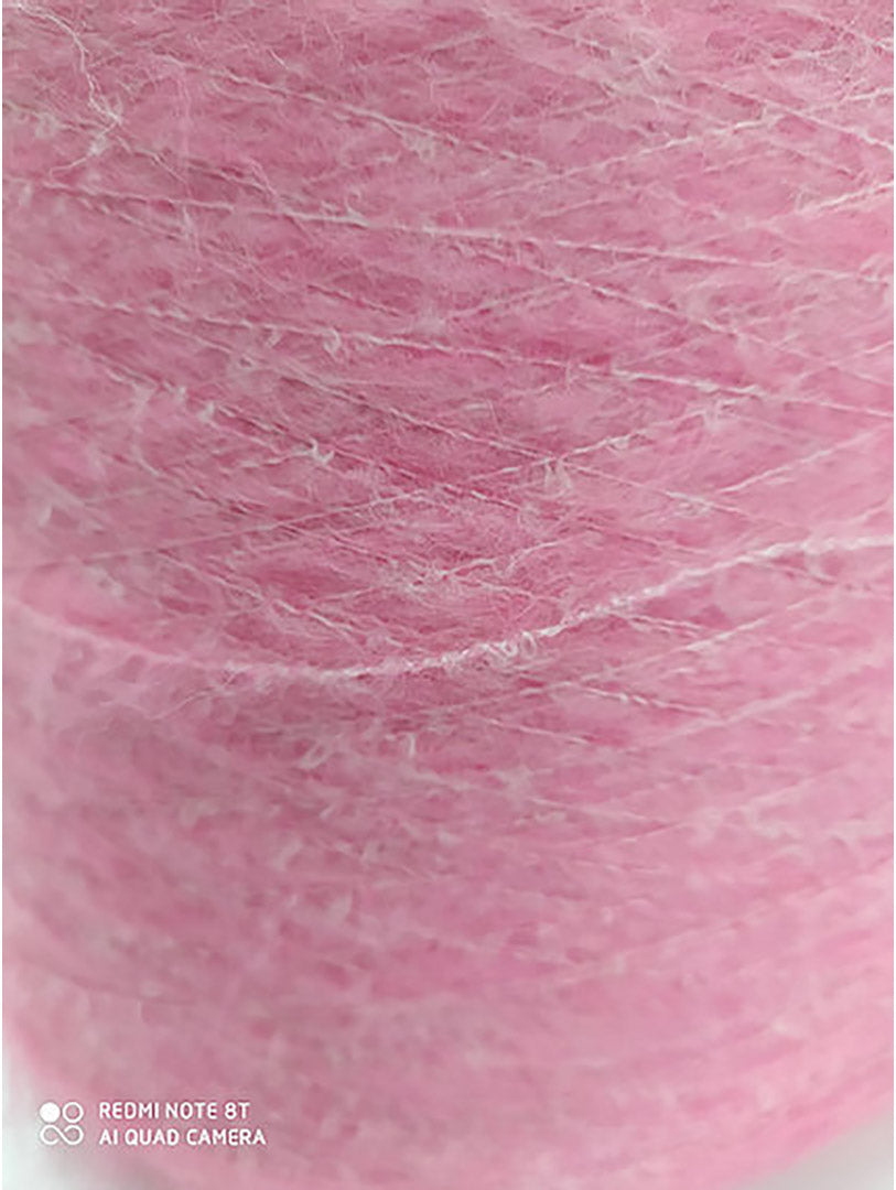 Fluffy pink thread