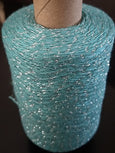 Mini Glitter Yarn Turquoise / Silver